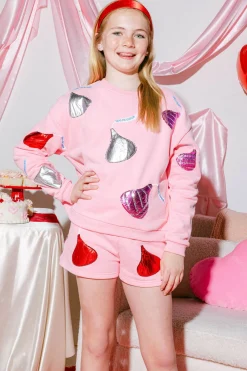 Kids Light Pink Queen of Kisses Short