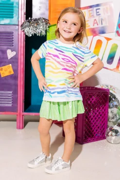 Kids Neon Tiger Print Tee