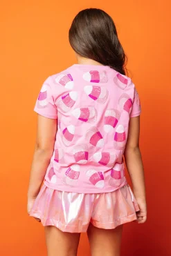 Kids Pink Candy Corn Tee