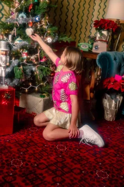 Kids Pink Little Debbie Trees Tee