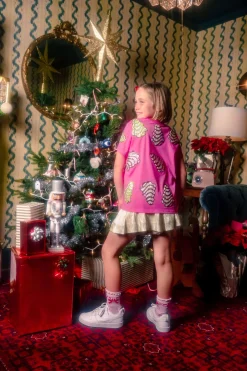 Kids Pink Little Debbie Trees Tee