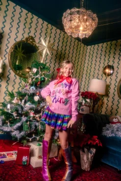 Kids Pink Merry Everything Sweater