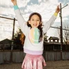 Kids Pink/Silver Swing Shorts