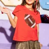Kids Red & Gold Football Tee