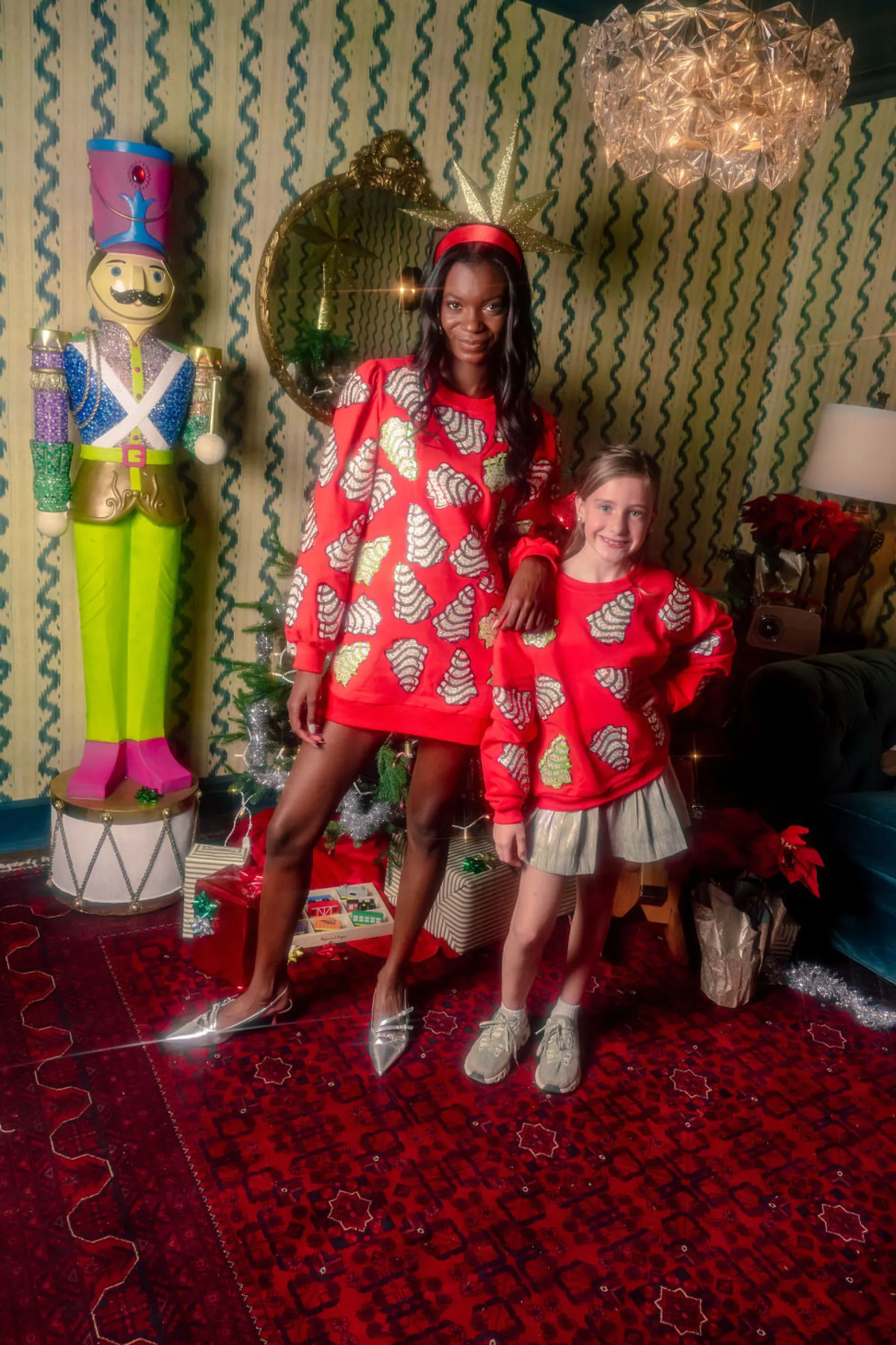 Kids Red Little Debbie Trees Sweatshirt