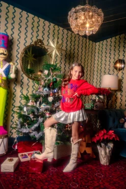 Kids Red Merry Everything Sweater