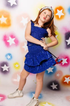 Kids Royal Star Smocked Skort