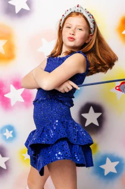 Kids Royal Star Smocked Skort