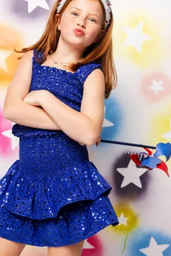 Kids Royal Star Smocked Skort