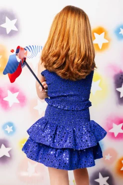 Kids Royal Star Smocked Skort