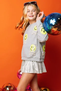 Kids Silver Swing Shorts