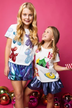 Kids White Balloon Dog Tee