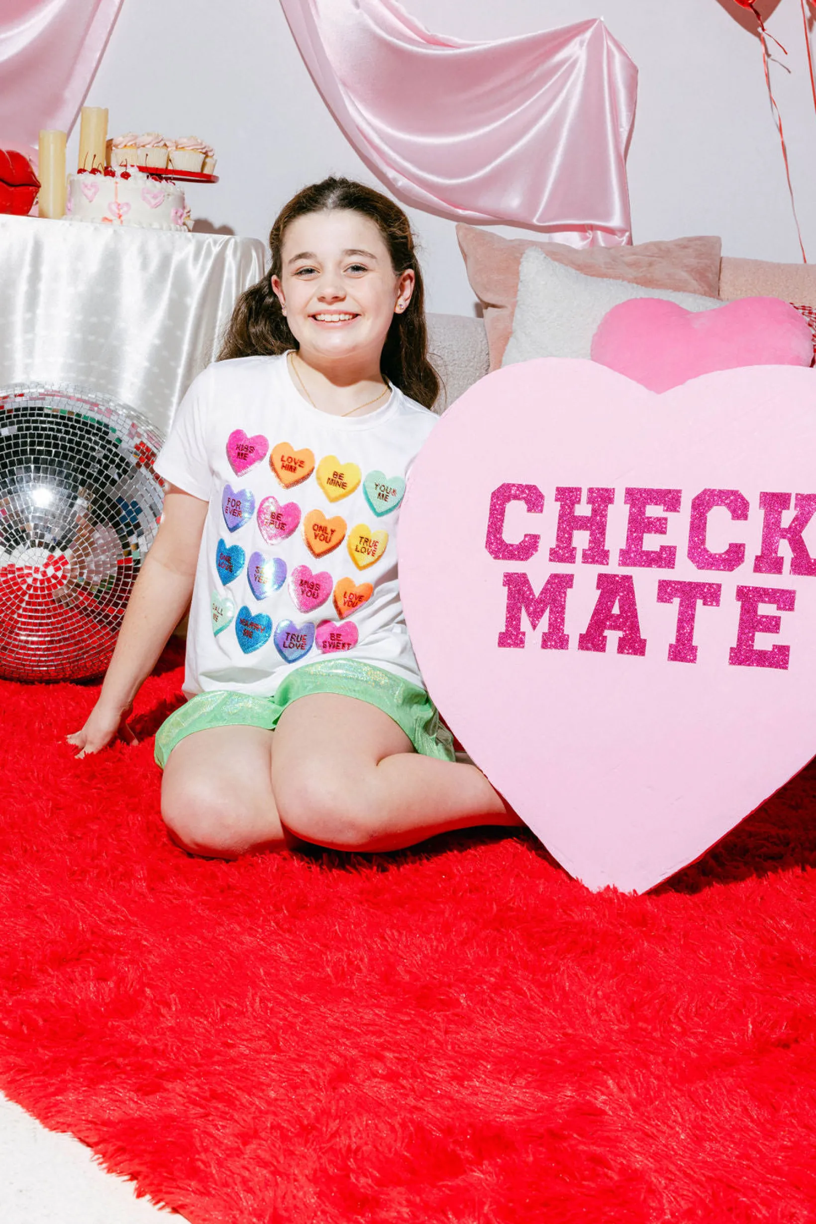 Kids White Sweethearts Tee