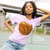 Lavender Basketball tee