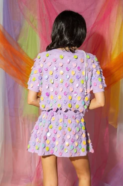 Lavender Easter Egg Pailette Skirt