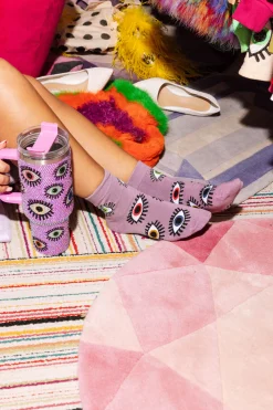 Lavender Eye Socks