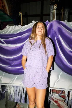 Lavender Harlequin Jewel Short