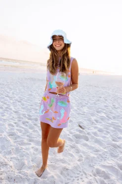 Lavender Multi Bird Skirt