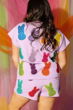 Lavender Multi Peeps Short