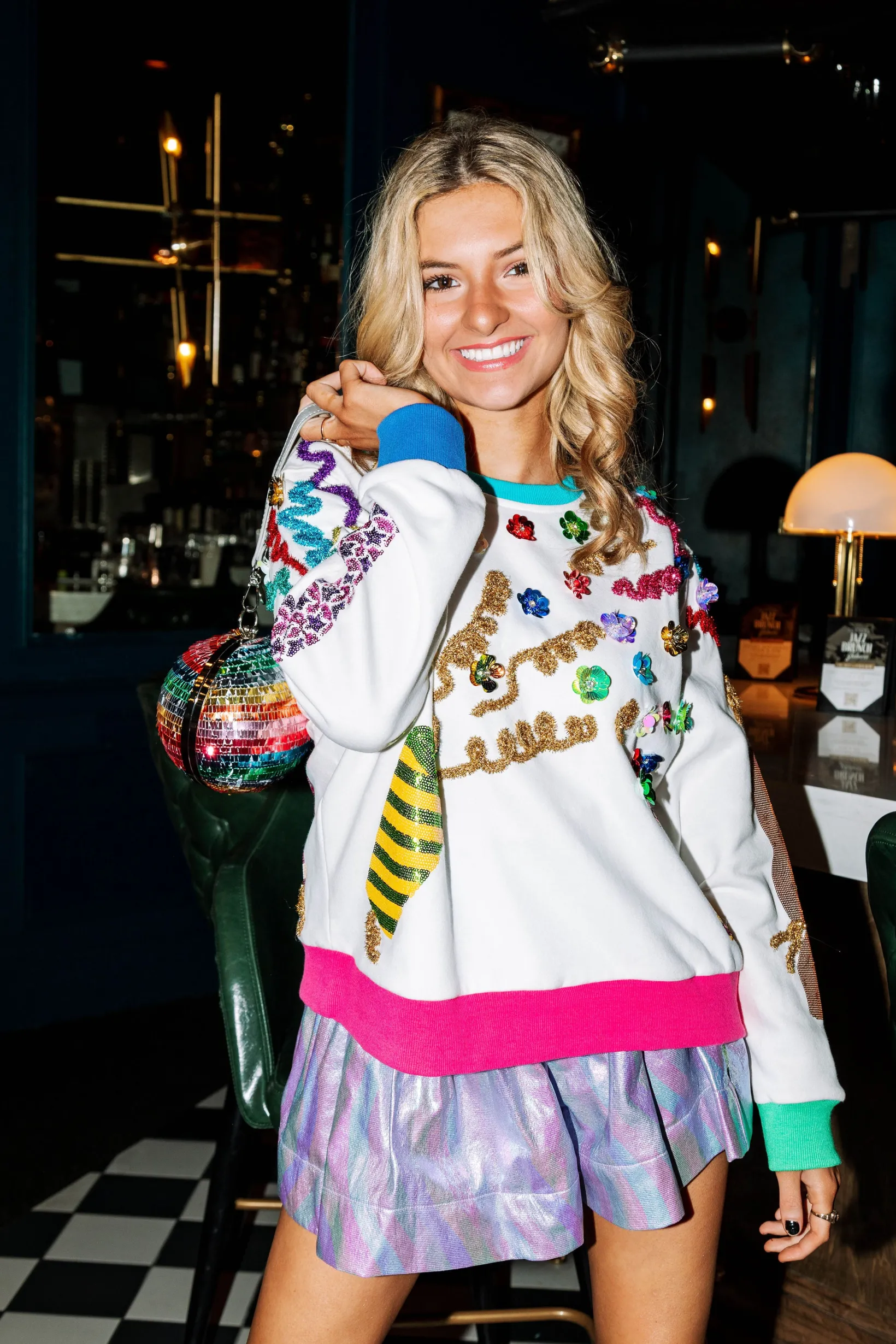 Lavender Oil Spill Swing Shorts