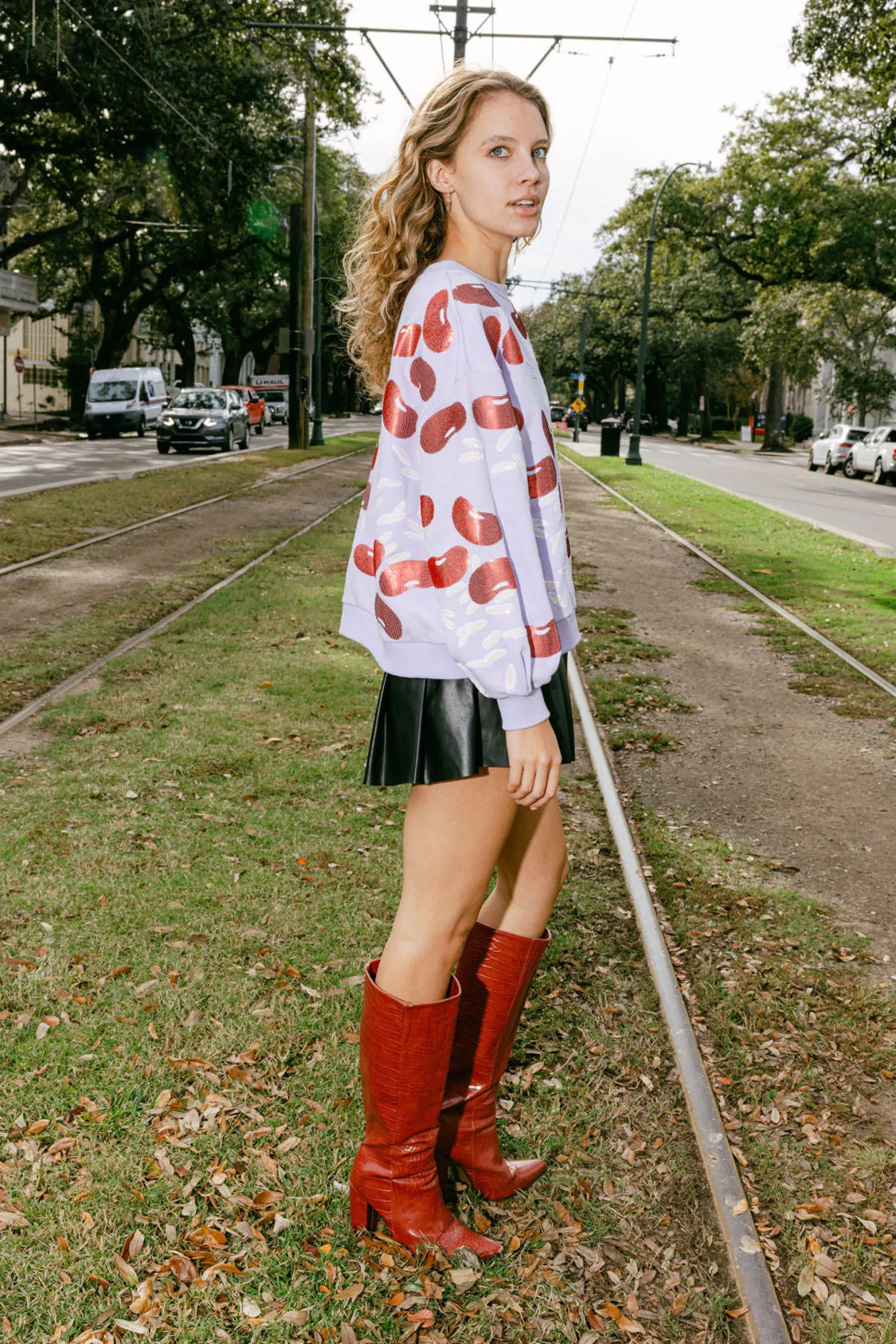 Lavender Red Beans & Rice Sweatshirt