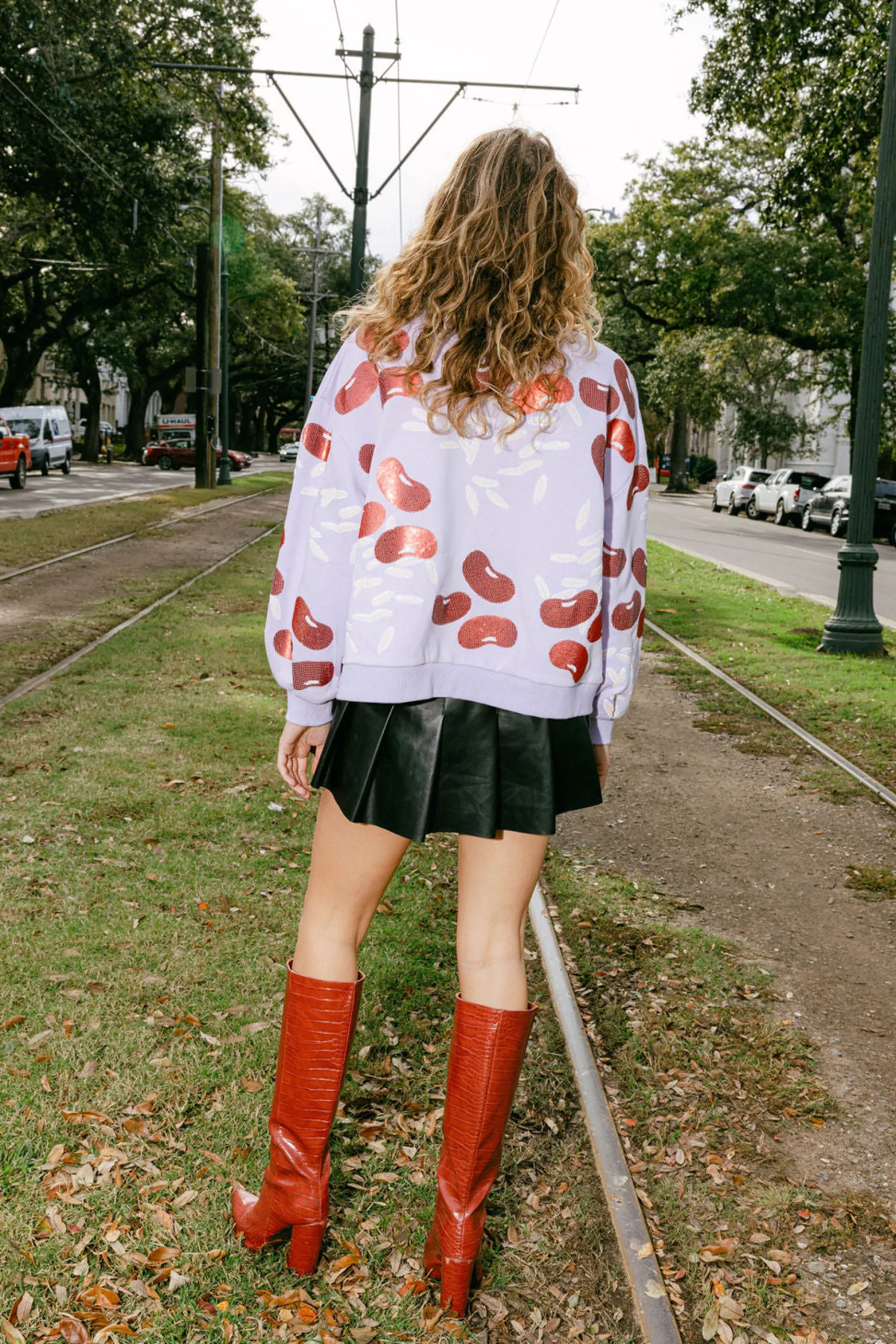 Lavender Red Beans & Rice Sweatshirt