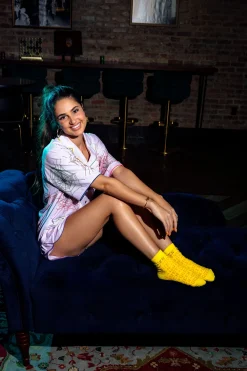 Lavender Spider Web Pajama Top