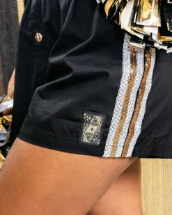 Licensed Black Fleur De Lis Romper