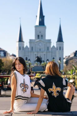 Licensed Black Fleur De Lis Romper