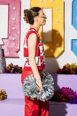 Licensed- Crimson & White Alabama 'A' Checkered Tank