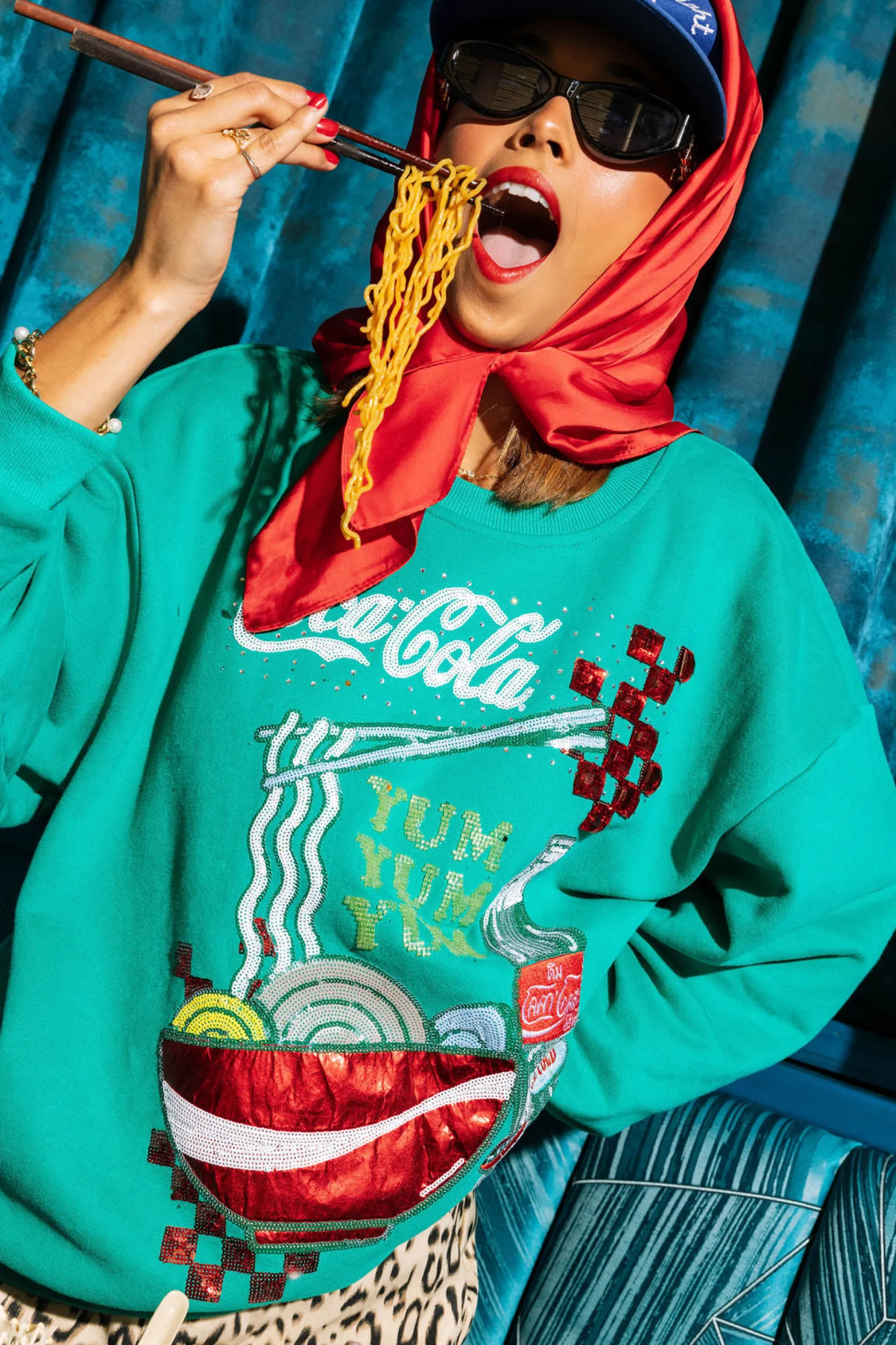 Licensed- Green Ramen Coca-Cola Sweatshirt