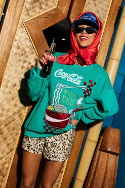 Licensed- Green Ramen Coca-Cola Sweatshirt