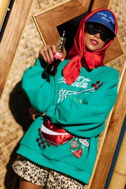 Licensed- Green Ramen Coca-Cola Sweatshirt