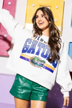 Licensed Grey 'Florida Gators' Vintage Sweatshirt