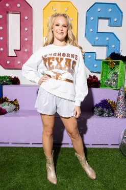 Licensed Grey 'Longhorns Texas' Vintage Sweatshirt