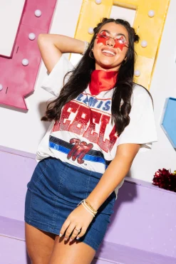 Licensed Grey 'Ole Miss Rebels' Vintage Tee