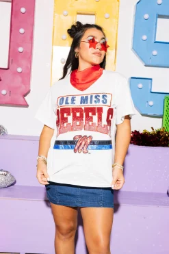 Licensed Grey 'Ole Miss Rebels' Vintage Tee