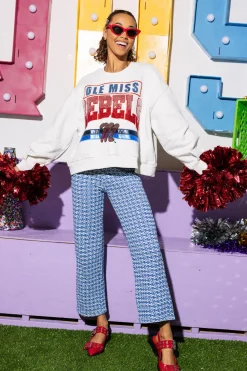 Licensed Grey 'Ole Miss Rebels' Vintage Sweatshirt