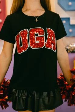 Licensed Kids Black Jewel 'UGA' Tee
