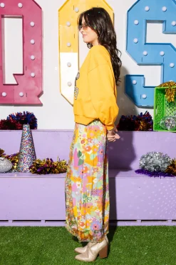 Licensed- Orange Tenn Checkered Helmet Sweatshirt