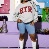 Licensed- RTR Jeweled Letter Sweatshirt