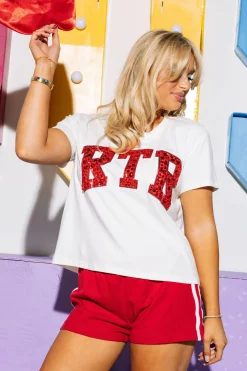 Licensed RTR Jeweled Letter Tee