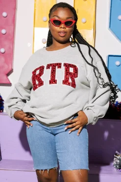 Licensed- RTR Jeweled Letter Sweatshirt
