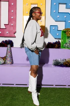 Licensed- RTR Jeweled Letter Sweatshirt