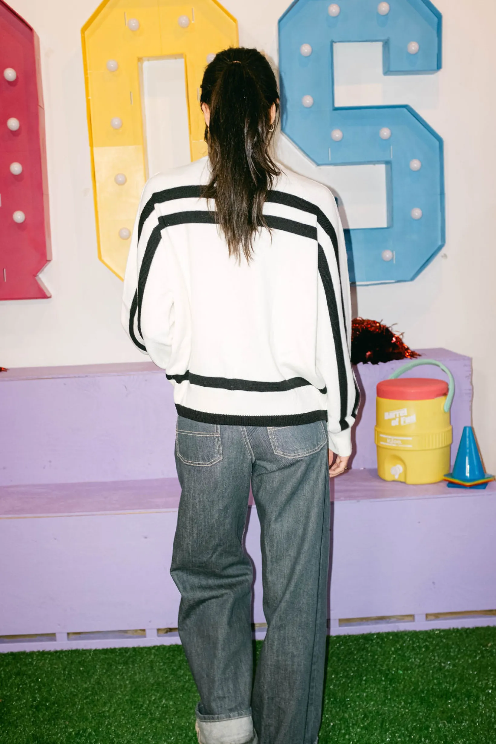 Licensed Stripe 'Georgia' Bulldog Long Sleeve Top