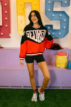 Licensed Two Toned Holographic Georgia Sweatshirt