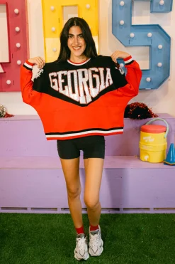 Licensed Two Toned Holographic Georgia Sweatshirt