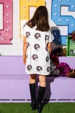 Licensed- White 'ATM' Helmet Tee Dress