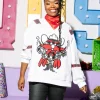 Licensed- White, Black & Red Texas Tech Raider Red Jersey Sweatshirt
