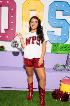 Licensed WPS Jeweled Letter Tee